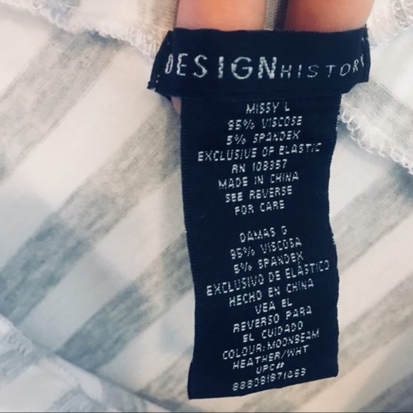 Asymmetrical Stripe High Waisted Maxi Skirt size L - Picture 3 of 5